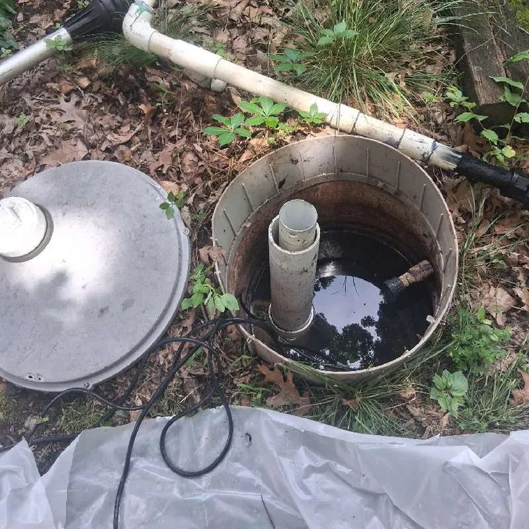 PVC connections near an aerobic septic system in Tahlequah